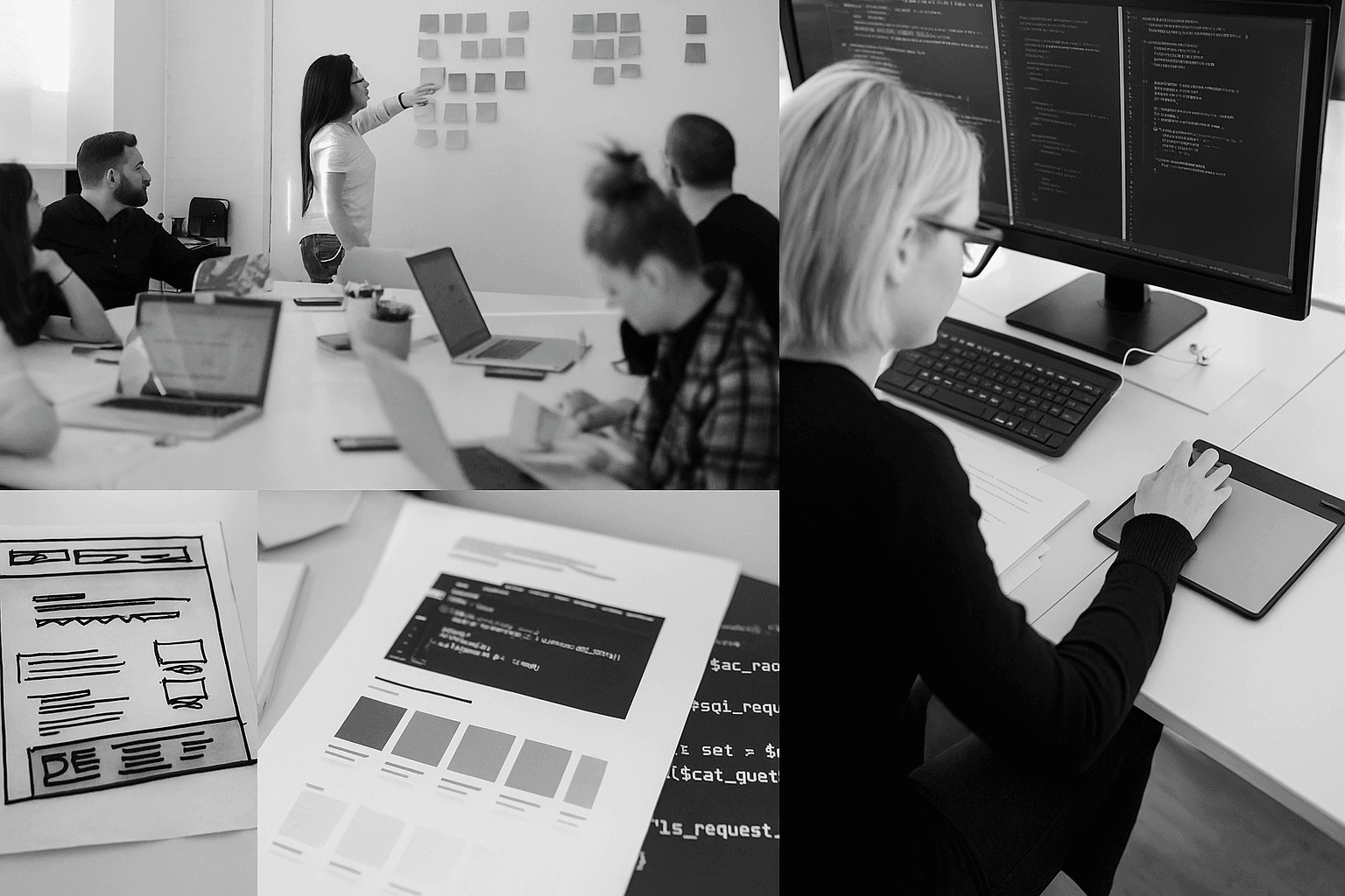 Low-code no-code consulting team implementing enterprise workflows